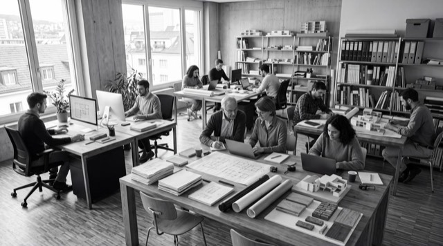 Der Bestand · das laufende Büro